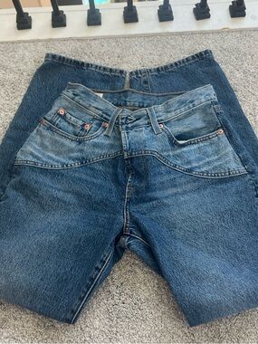 Levi's Women's Boyfriend Jeans - Medium Blue Denim